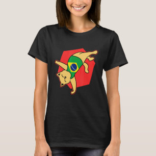 Brazilian Capoeira Cat for Capoeira Capoeirista T-Shirt