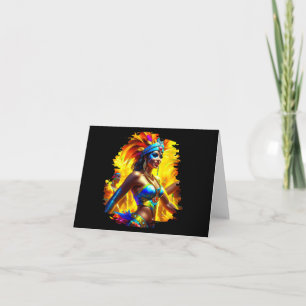 Brazilian Carnival Dancer Holiday Card