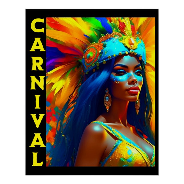 Brazilian Carnival Dancer Poster (Front)