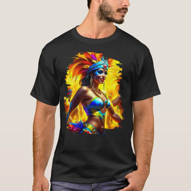 Brazilian Carnival Dancer T-Shirt (Front)