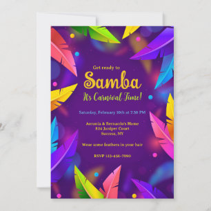 Brazilian Carnival Invitations