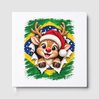 Brazilian Christmas Reindeer Guest Book
