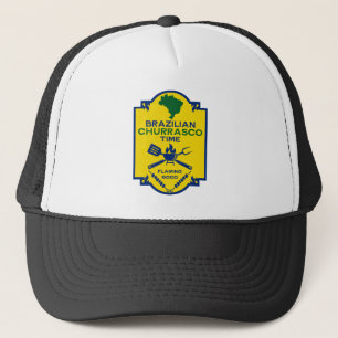 Brazilian Churrasco BBQ Time Trucker Hat