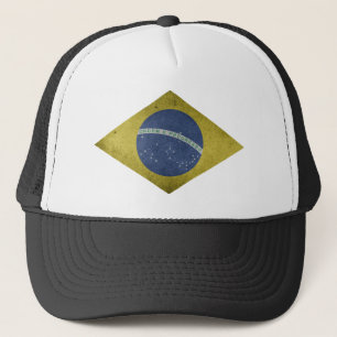 Brazilian diamond trucker hat