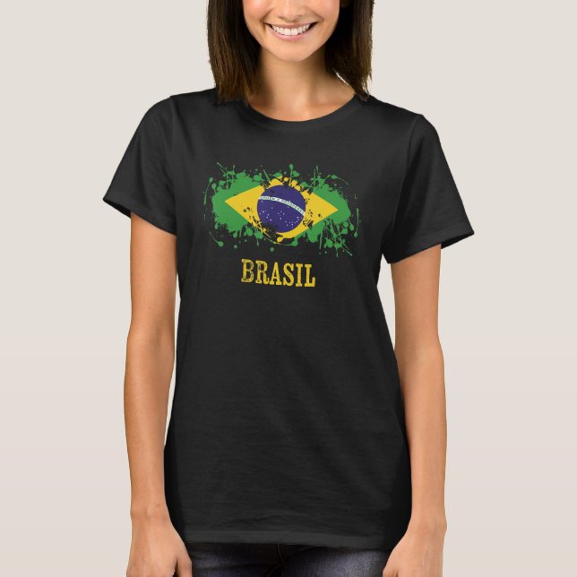 Brazilian enthusiasts for Brasil and Brazil T-Shirt (Front)