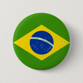 Brazilian Flag 6 Cm Round Badge
