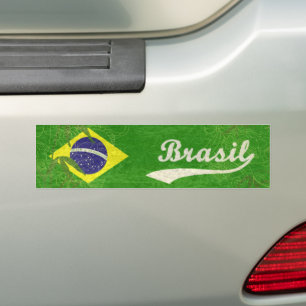 Brazilian flag bumper sticker