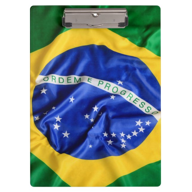 Brazilian flag Clipboard (Front)