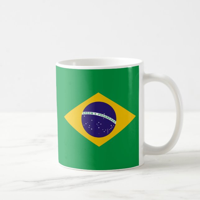 Brazilian flag coffee mug (Right)