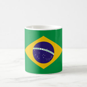 Brazilian flag coffee mug