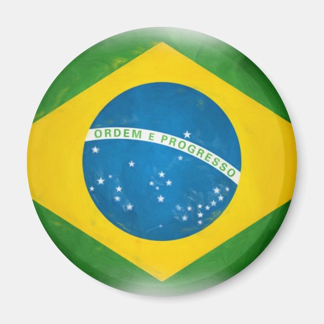 Brazilian_Flag Magnet (Front)