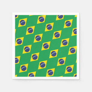 Brazilian Flag. Napkin