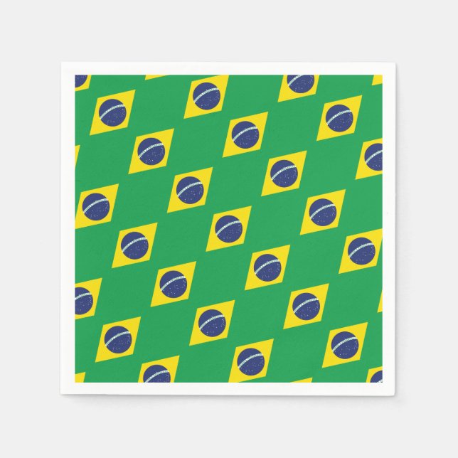 Brazilian Flag. Napkin (Front)