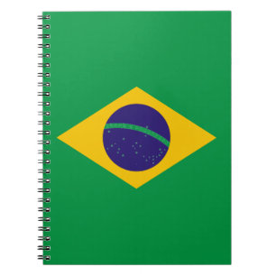 Brazilian flag notebook
