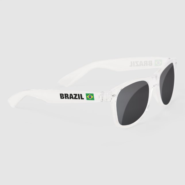 Brazilian flag of Brazil personalised party Sunglasses (Right)