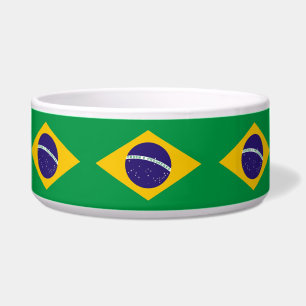 Brazilian Flag Pet Bowl