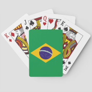 Brazilian flag playing cards