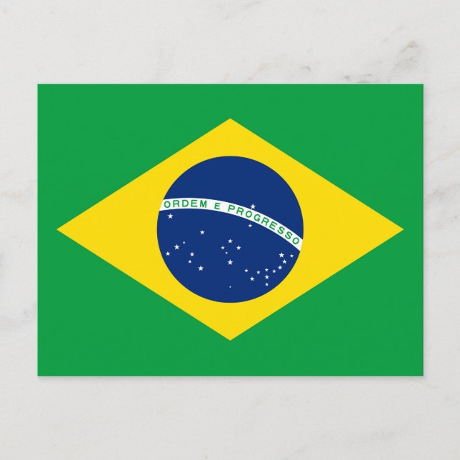 Brazilian Flag Postcard (Front)