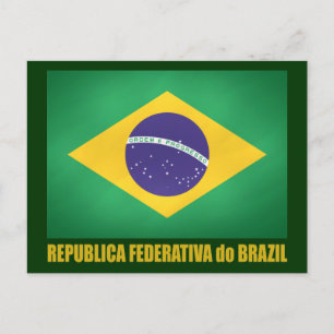 Brazilian Flag Postcard