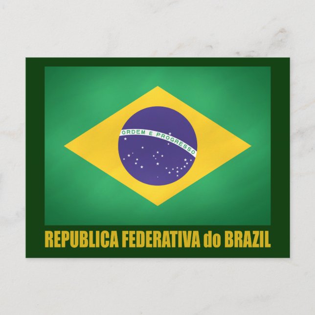 Brazilian Flag Postcard (Front)