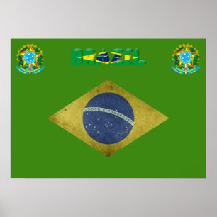 Brazilian flag poster