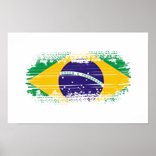 Brazilian flag poster (Front)