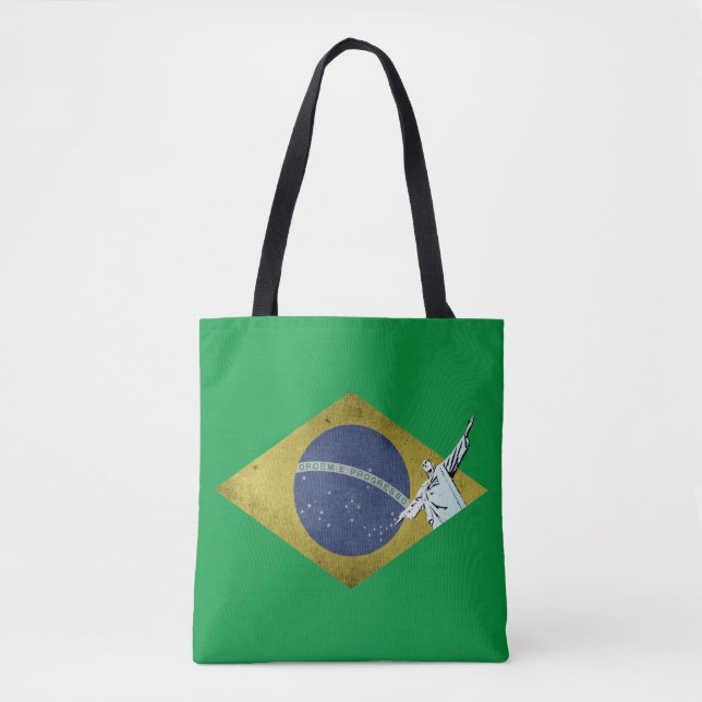 Brazilian flag tote bag (Front)