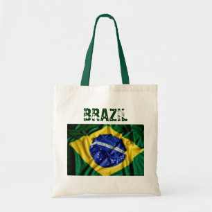 Brazilian flag tote bag