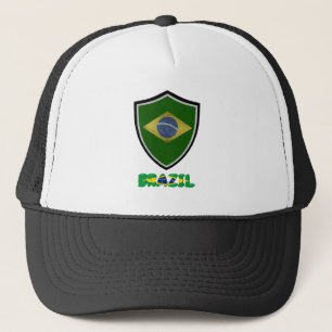 Brazilian flag trucker hat