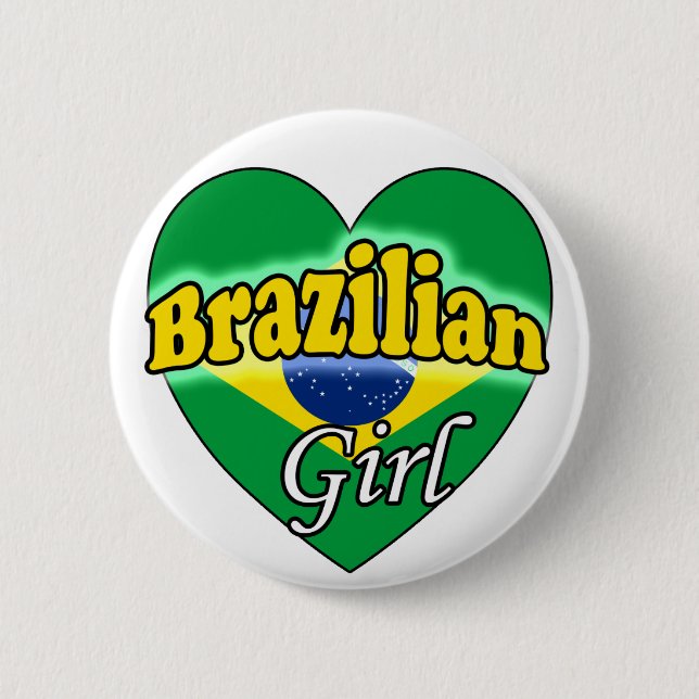 Brazilian Girl 6 Cm Round Badge (Front)