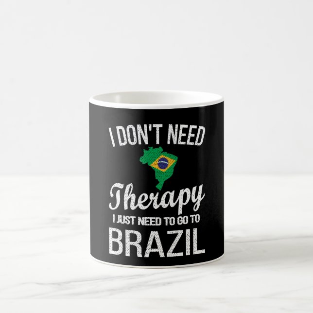 Brazilian Heritage Brazil Roots Brazilian Flag Coffee Mug (Center)