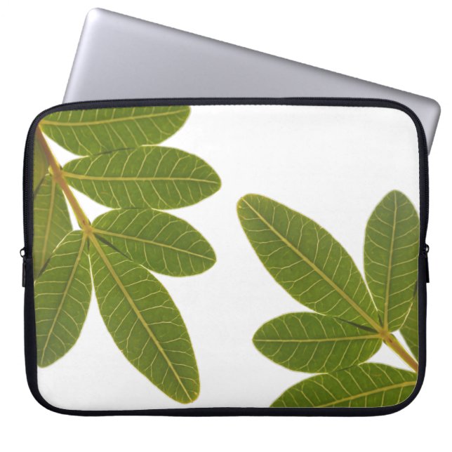 Brazilian holly Plant Leaf Pattern Laptop Sleeve (Front)