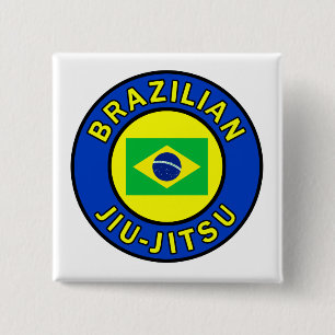 Brazilian Jiu Jitsu 15 Cm Square Badge