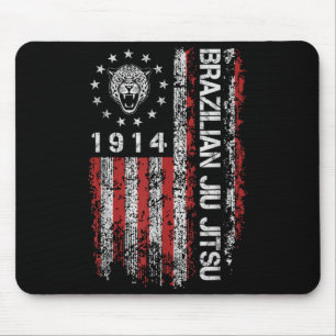 Brazilian Jiu Jitsu 1914 BJJ Jaguar Head American Mouse Mat
