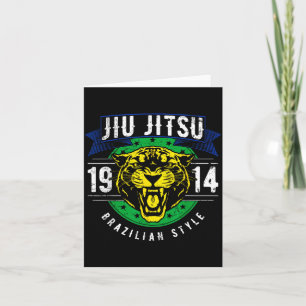 Brazilian Jiu Jitsu 1914 Jaguar Head BJJ Brazilian Card