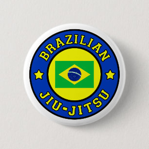 Brazilian Jiu Jitsu 6 Cm Round Badge