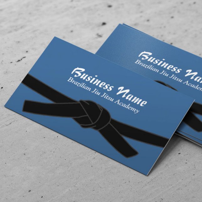 Brazilian Jiu-Jitsu Academy Black Belt Master Business Card (Creator Uploaded)