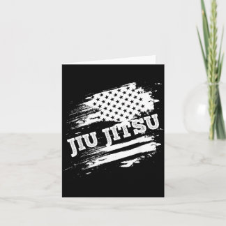 Brazilian Jiu Jitsu American Flag USA Srts Martial Card