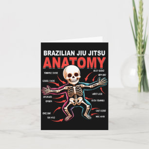 Brazilian Jiu Jitsu Anatomy Skeleton Moves Kimura Card