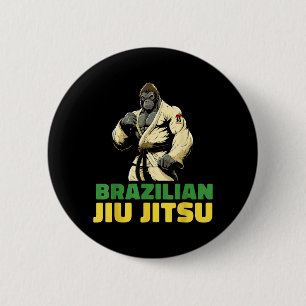 Brazilian Jiu Jitsu and Grappling 6 Cm Round Badge