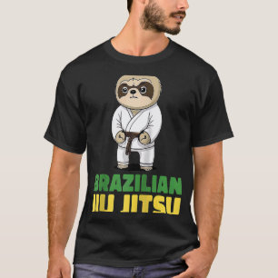 Brazilian Jiu Jitsu and Grappling Sloth Raglan T-Shirt