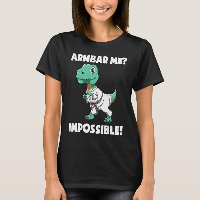 Brazilian Jiu Jitsu  BJJ and Grappling Dino T-Shirt (Front)