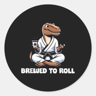 Brazilian Jiu Jitsu BJJ For Men Dad Boy Women Classic Round Sticker