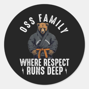 Brazilian Jiu Jitsu BJJ For Men Dad Boy Women Classic Round Sticker