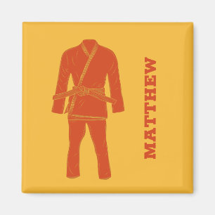 Brazilian Jiu Jitsu BJJ Gi Uniform Personalised Ma Magnet