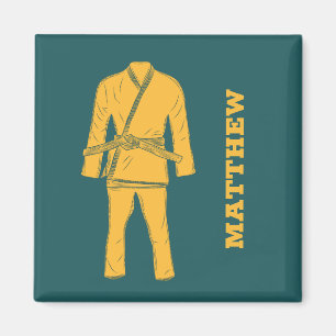 Brazilian Jiu Jitsu BJJ Gi Uniform Personalized Magnet