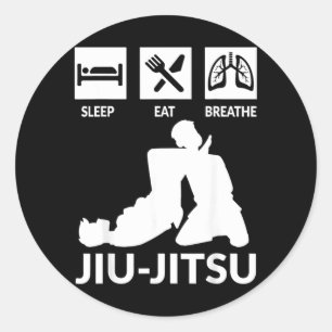 Brazilian Jiu-Jitsu BJJ Grappling Ground Fighting Classic Round Sticker