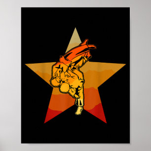 Brazilian Jiu-Jitsu BJJ Grappling Ground Fighting Poster