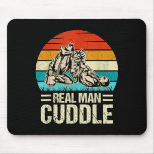 Brazilian Jiu-Jitsu BJJ Grappling Real Man Cuddle Mouse Mat