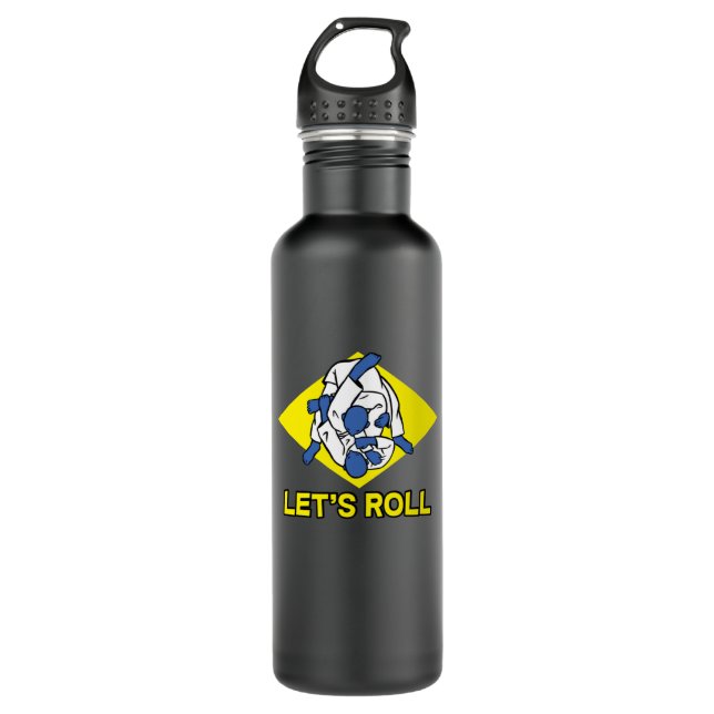 Brazilian jiu-jitsu (BJJ) Let's roll 710 Ml Water Bottle (Front)